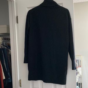 Everlane 100% cashmere wool turtleneck sweater dress black xs